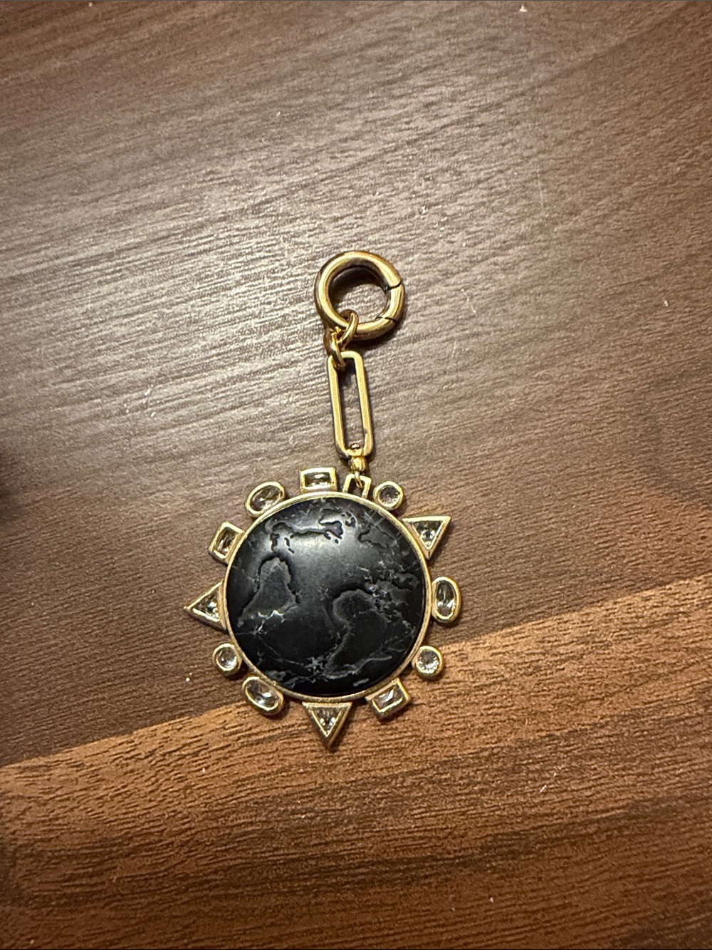 Mignonne gavigan ODYSSEY NECKLACE BLACK GOLD pendant only